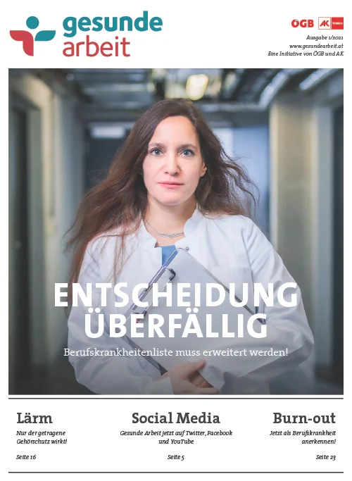 Magazin Gesunde Arbeit Stamm-Ausgabe 1/2021